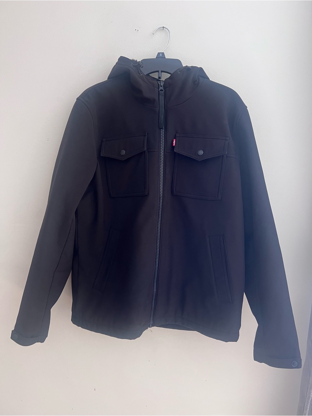 Levi's Men's Black Hooded Jacket